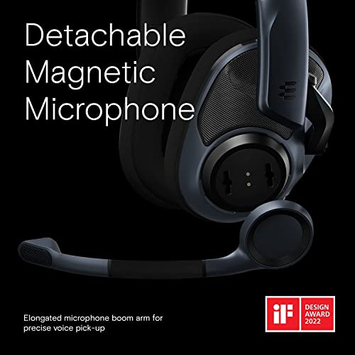 EPOS H6Pro Open Acoustic Gaming Headset with Mic – Lightweight Headband, Comfortable & Durable Design – Compatible with Xbox, PS4/PS5 & PC/Windows – Black | Lightweight Headband, Durable Design, Compatible with Xbox