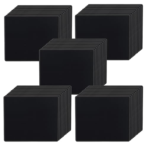SaiTech IT 50 Pack Waterproof Mouse Pad, 8.66x7.1 inch, Black | Stitched Edges, Non-Slip Rubber Base. Ideal For Computers, Laptops, Office, And Home Use - color: Black-50 Pack