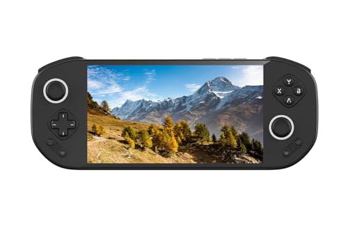 Mangmi Pocket Max Android Handheld Game Console, 7" 144Hz AMOLED Display, Snapdragon 865 8GB RAM 128GB Storage, Modular Magnetic Buttons, WiFi 6 Gaming Emulator with 8000mAh Battery (Black) - style: Black