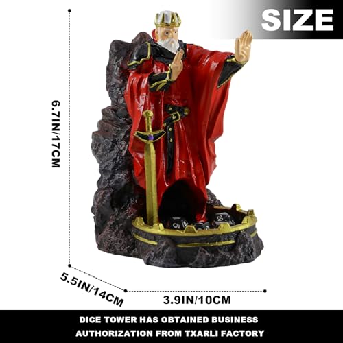 DND Dice Tower God Dice Tower DND Accessories | dnd dice tray for RPG Games Tabletop Games Such Dragons and Dungeons - color: Painting