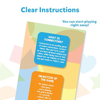 Skillmatics Educational Game – Connectors Shapes & Colors | Fun Learning Game of Connections, Strategy & Matching, Ages 3 to 6 - style: Shapes and Colors
