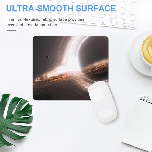 Gaming Mouse Pad, Interstellar Gargantua Black Hole Mouse Pad 7.1x8.7 Inch Large Extended Computer Mouse Mat Keyboard Full Desk Mousepad for Gaming, Office, Home - color: style-2, size: 7.1 x8.7-Inch