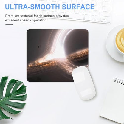 Gaming Mouse Pad, Interstellar Gargantua Black Hole Mouse Pad 7.1x8.7 Inch Large Extended Computer Mouse Mat Keyboard Full Desk Mousepad for Gaming, Office, Home - color: style-2, size: 7.1 x8.7-Inch