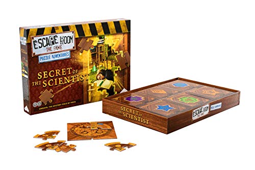 Escape Room: Puzzle Adventures - Secret of The Scientist Jigsaw Puzzle & Escape Room Board | 1-2 Players - Games for Family Game Night | for Kids and Adults Ages 16+ | English Version - style: The Secret of the Scientist