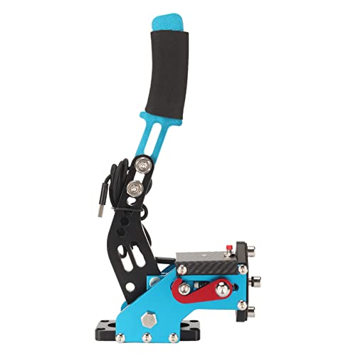 64 Bit USB Handbrake, Universal 2 in 1 PC Sim Racing Game Handbrake for G27 G25 G29 T500 T300 for for for (Blue) [Video Game] - color: Blue