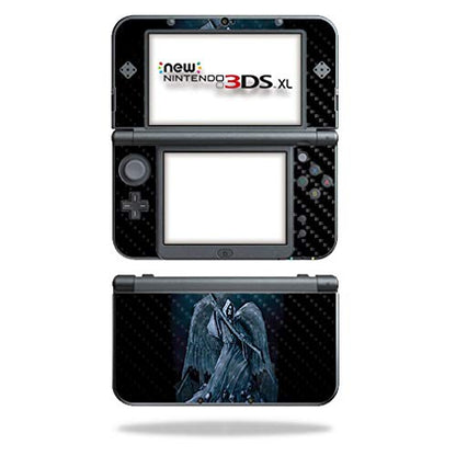 MightySkins Carbon Fiber Skin for Nintendo New 3DS XL (2015) - Death Reaper | Protective, Durable Textured Carbon Fiber Finish | Easy to Apply, Remove, and Change Styles | Made in The USA - color: Death Reaper