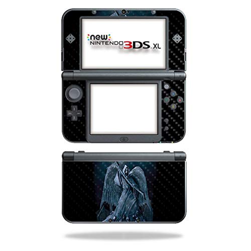 MightySkins Carbon Fiber Skin for Nintendo New 3DS XL (2015) - Death Reaper | Protective, Durable Textured Carbon Fiber Finish | Easy to Apply, Remove, and Change Styles | Made in The USA - color: Death Reaper