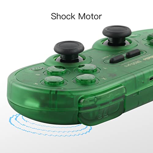 8Bitdo SN30 Pro Bluetooth Controller, Hall Effect Joystick (Jade Green) | Rumble Vibration, Turbo Function, USB-C Cable, Wireless Gamepad for Switch/Switch 2, Windows, Apple, Steam Deck, Raspberry Pi - color: Jade Green
