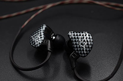 KZ ZST Pro Dynamic Hybrid Dual Driver in-Ear Headphones (Black Without Mic)