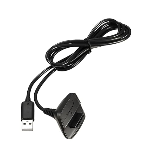 QUMOX 2Pack 1.5m Charging Cable for Xbox 360, Wireless Controller USB Charging Cable Compatible with Microsoft Xbox360 / Xbox 360 Slim Wireless Game Controllers