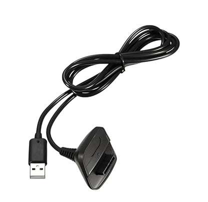 QUMOX 2Pack 1.5m Charging Cable for Xbox 360, Wireless Controller USB Charging Cable Compatible with Microsoft Xbox360 / Xbox 360 Slim Wireless Game Controllers