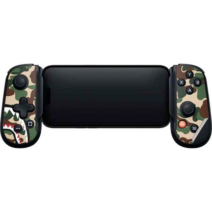 Skinit Decal Gaming Skin Compatible with Backbone One for iPhone Game Controller - Shark Teeth Street Camo Design - color: Green - CAMBPE06