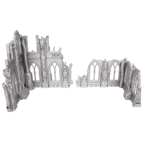 Sci-Fi Ruin Set 2 - Modular Sci-Fi Terrain for Tabletop Wargaming Competitive Ruins 28mm 32mm - style: One Set