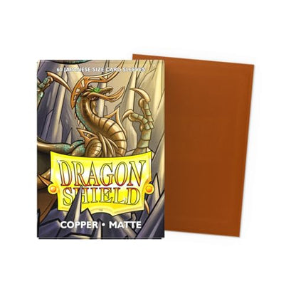 Dragon Shield | Japanese Size Card Matte Sleeves | 60 CT - Smooth & Tough Premium TCG Sleeves - Compatible with Yu-Gi-Oh, Naruto, Cardfight & Vanguard | Copper - color: Copper Matte
