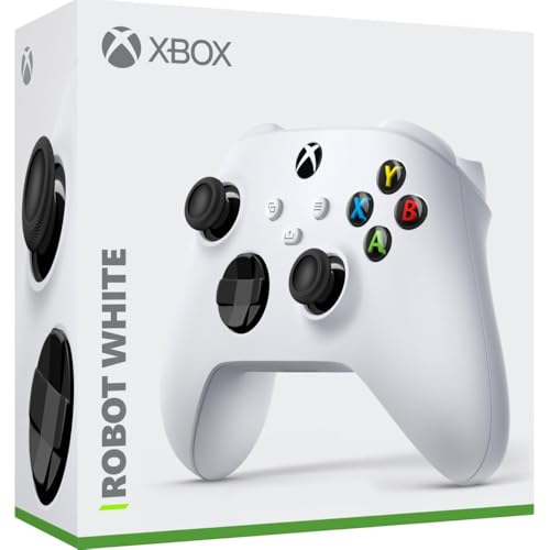 Microsoft QAS-00007 Wireless Controller Robot in White 2 Pack (Renewed) - color: Robot White