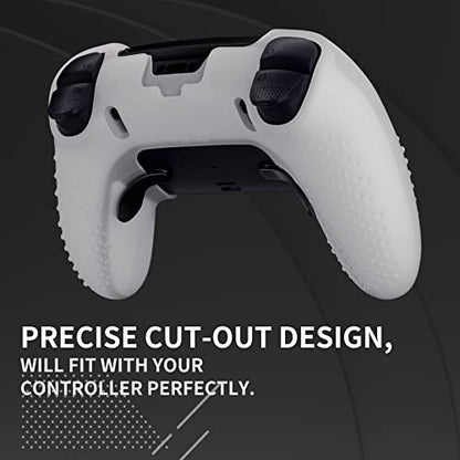 PlayVital Glow in Dark 3D Studded Edition Anti-Slip Silicone Cover Case for ps5 Edge Controller, Soft Rubber Protector Skin for ps5 Edge Wireless Controller with 6 Thumb Grip Caps - Green - color: Glow in Dark - Green