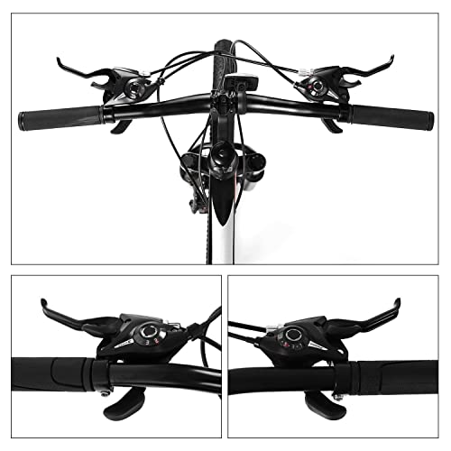 TOBWOLF Bicycle Brake Levers Shifter, 3x8 24 Speed Mountain Bike shifters Set, Left Right Brake Lever Shifter Kits with Gear Indicator, Replacement with Shift Cables for Moutain Bike Folding Bike | Integrated Brake & Shifter Design | Gear Indicator with S