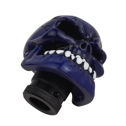 Blue Skull Manual Automatic Gear Shift Knobs - color: Blue2