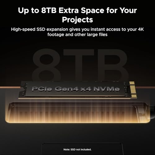 UGREEN Maxidok Thunderbolt 5 Docking Station, 8TB M.2 NVMe SSD Support | 17-in-1, 3xTBT5, DP2.1, Dual/Single 8K@60Hz, 6x10Gbps USB-C&A, 140W Charging, 60W PD-Out,2.5GbE, 3x3.5mm Audio,Cooling System