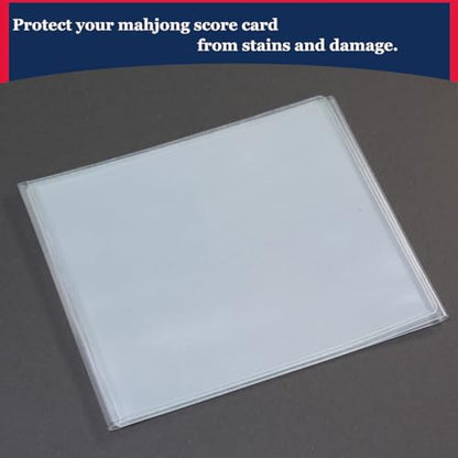 aoG Mahjong Card Sleeve,1 pcs, Compatible with Standard Print Mah Jong Card | sturdy material,eliminate glare matte finish,mahjong players,mahjong groups,protecting cards from spills,weekly gatherings - style: 1 pcs standard