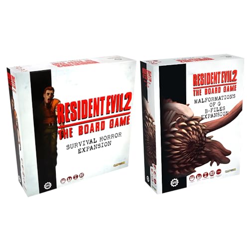 Resident Evil 2 Board Game Bundle with Survival Horror, and Malformations of G B-Files (2 Items)
