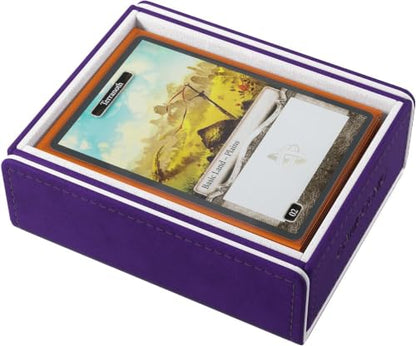 Token Keep - Premium Token Box for Safe Storage, Fits Dungeon 1100+ and Dungeon S 550+, Holds Tokens, Dice, and Cards, Fully Usable During Gameplay, Purple/White Color, Made by Gamegenic - color: Purple/White