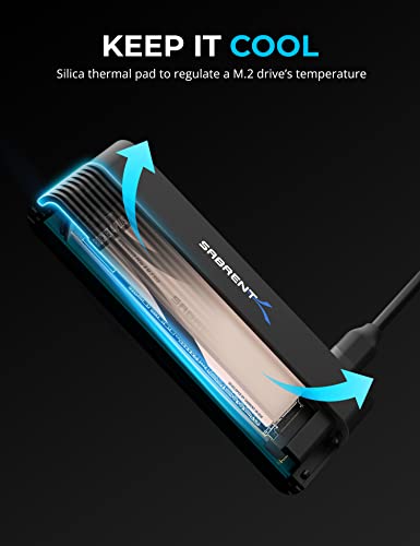 SABRENT USB-C M.2 NVMe + 2.5/3.5in SATA SSD/HDD Adapter (DS-UCMH) | USB 3.2 Type-C; connects M.2 PCIe NVMe and 2.5"/3.5" SATA drives to USB - style: 2.5/3.5" SSD/HDD/M.2 NVMe SSD Converter