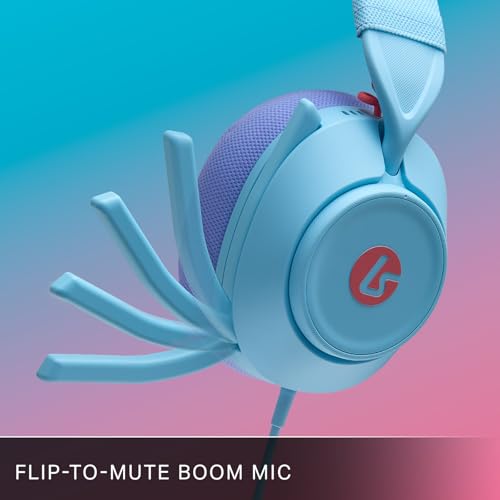 PowerA LucidSound LS10 Wired Gaming Headset - Ocean Waves, Works with PlayStation, Xbox, PC, Mobile, and Other Compatible Devices, Designed for Comfort, Premium Audio, Quick-Access Audio Controls - style: Ocean Waves