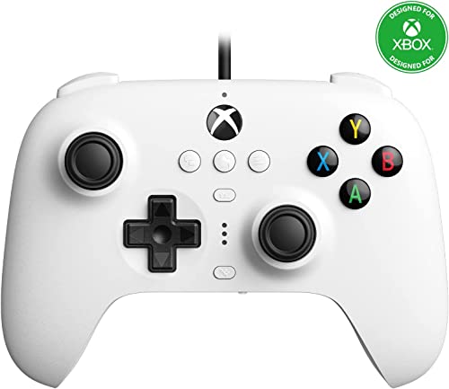 8Bitdo Ultimate Wired Controller for Xbox Series X, Xbox Series S, Xbox One, Windows 10 & Windows 11 - Officially Licensed (White) - color: White, style: ALPS Joystick