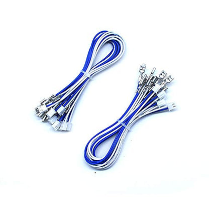 Arcity 20 Pcs Arcade Button Wires Harness Cable for Zero Delay USB Encoder PCB with 0.187" 4.8mm Terminals Compatible with Micro Switches HAPP Style Arcade Buttons Joysticks New - color: 0.187 inch(4.8mm)