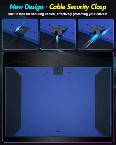 Sehawei Haute42 M ultra Gen2 Blue Arcade Stick,Aluminum All-Button Controller with Cable Security Clasp &Button LED Rings,Arcade Fighting Stick for PC/Ps3/Ps4/Switch/Steam-Supports Hot Swap & SOCD - color: M Ultra Gen2 Blue