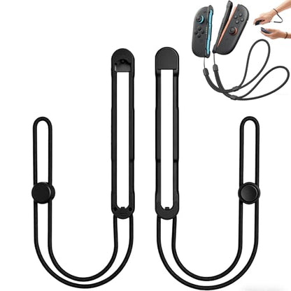 Arvytosty Wrist Straps Compatible with Nintendo Switch 2, Wrist Strap for Switch 2 Joycon 2- Replacement Accessories for Joy Con 2 Controller Straps (Black) - color: Black