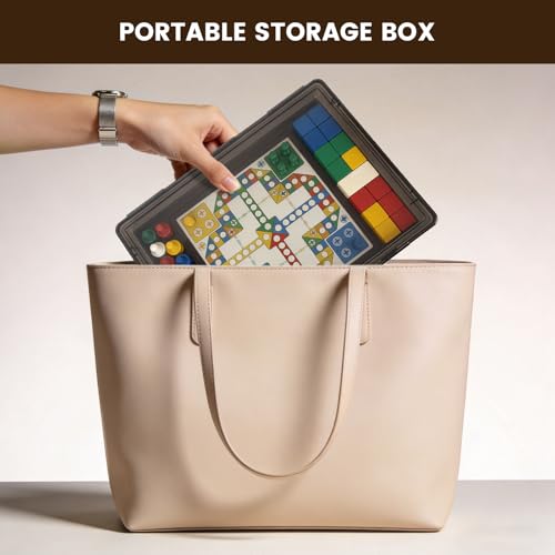 Board Game Storage, 3 Pack Stackable Board Game Storage Box with Snap Tight Latch Lid, Plastic Case Bin for Games Puzzle Magazine A4 Paper Craft Hobby (Black) - color: Translucent Black