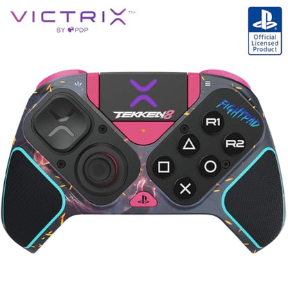 Victrix Pro BFG Wireless Gaming Controller: Tekken 8 Rage Art, PS5, PS4, PC | PlayStation, Sony 3D Audio, 4 Mappable Back Buttons, Interchangeable Thumbsticks & D-Pads, Hair Triggers & Paddles, Tekken 8 - color: Tekken 8