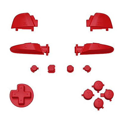 eXtremeRate Passion Red Repair ABXY D-pad ZR ZL L R Keys for Nintendo Switch Pro Controller, DIY Replacement Full Set Buttons with Tools for Nintendo Switch Pro Controller - Controller NOT Included - color: Passion Red