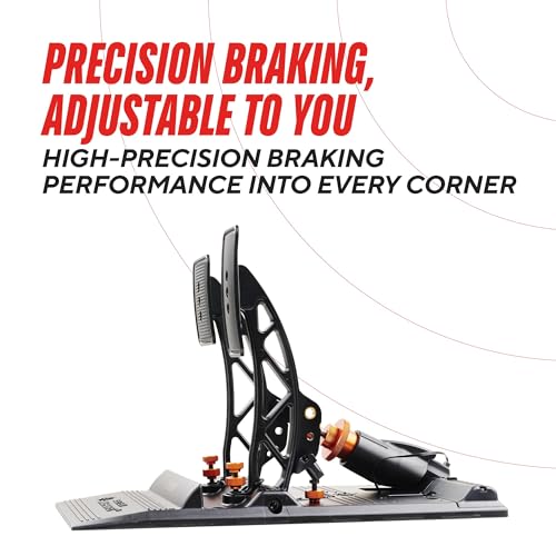 ASETEK SimSports La Prima™ Load Cell Sim Racing Pedals | Adjustable and Customizable Sim Pedals Arms | Built to Replicate Real-Life Racing sim | PC Compatible - size: La Prima