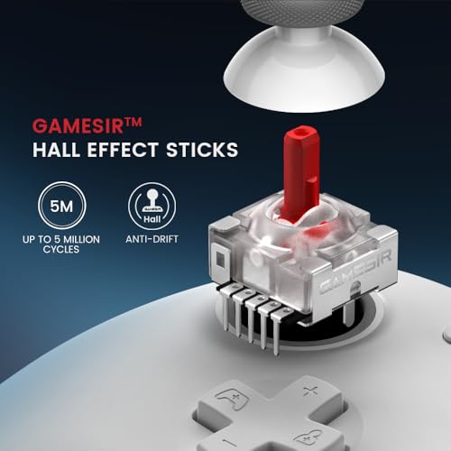 GameSir G7 HE Wired XBOX Controller, Hall Effect Sticks | Officially licensed Controller for XBOX Series X|S, XBOX One, Windows 10|11, PC, Video Game Controller - color: White