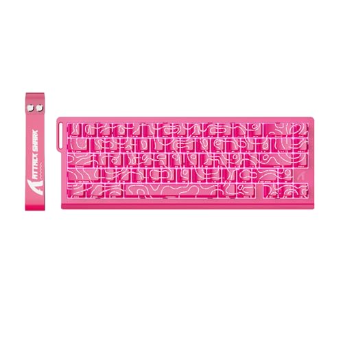 ATTACK SHARK X68HE RT Mechanical Gaming Keyboard 60% Wired TKL-Rose Contour | Adjustable Actuation,Hall Effect Magnetic Switch,8KHz Polling Rate,RGB Backlit,Top Mount,Side Printed Keycap for PC Mac Gamer - color: Rose Contour, size: Keyboard