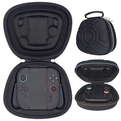 sisma Carry Case Compatible with Nintendo Joy-Con 2 & Official Grip, Buttons & Joysticks Full Protection, Hard Shell Original Switch 2 Controllers Travel Storage Case Joycon Carrying Pouch -Black - color: Black - Fits Joy-Con 2 & Grip