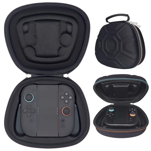 sisma Carry Case Compatible with Nintendo Joy-Con 2 & Official Grip, Buttons & Joysticks Full Protection, Hard Shell Original Switch 2 Controllers Travel Storage Case Joycon Carrying Pouch -Black - color: Black - Fits Joy-Con 2 & Grip
