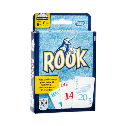 Hasbro Gaming Rook Card Game | Family Games for Kids, Teens, and Adults | 2 to 6 Players | Bidding and Trick-Taking Games | Fun Summer Activities | Vacation Travel Essentials | Ages 8+ - size: Standard - Pack of 1