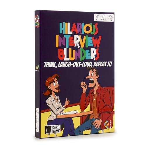 Hilarious Interview Blunders, Funny Game for Adults, Game Nights, Travel Games, Board Games, Card Games for Adults, Party Games, Funny Games, Board Games for Family Night