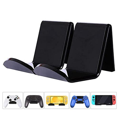 Headphone Holder PC Gaming Headphone Controller Stand Holder Wall Mounted Game Handle Storage Rack Headphone Holder Rack for Universal Controller Headset Stand (Color : Black)
