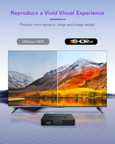 avedio links 8K HDMI Splitter 1 in 2 Out w/ 4ft 8K Hdmi Cable, Mirror Only | Not Extended Display, 4K@120Hz HDMI 2.1 Splitter for Monitor, TV, Support HDCP2.3, 48Gbps, VRR, ALLM, Dol-by Vision & Atmos