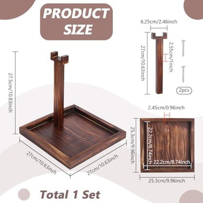 PH PandaHall Wood Headphone Holder, 10.6 inch High Headset Stand for Desk Game Controller Stand Headphone Organizer Rack for Desk Computer Cubicle Game Hardware Gifts Gaming Setup Video Gaming Room