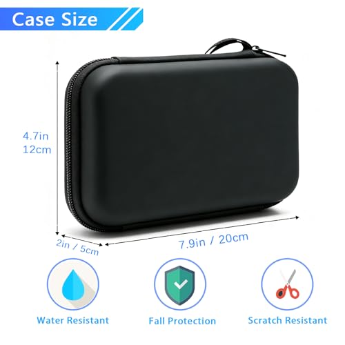 Carrying Case for Gameboy Advance SP | Accessories for GBA SP | Hard Storage Portable Bag for GBA SP - Holds 8 Game Cards& Charging Pocket