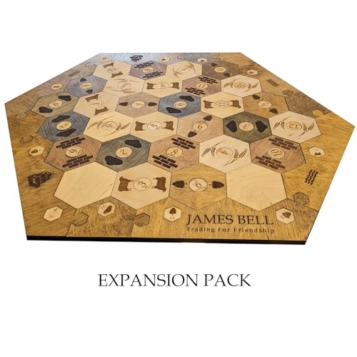 Wood Settler Game Board Expansion Pack - 2-6 Players | Includes: Expansion Pack Only, No Main Board - color: Custom: Expansion Only, size: Custom
