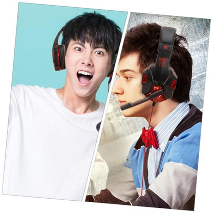 Wired Over-Ear Gaming Headset with Mic Noise Cancelling for Game Console and Travel Use