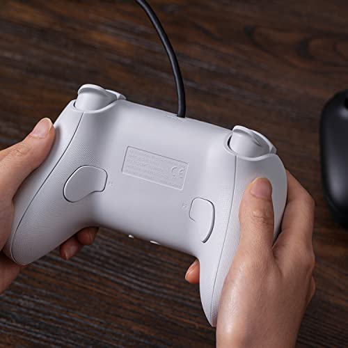 8Bitdo Ultimate Wired Controller for Xbox Series X, Xbox Series S, Xbox One, Windows 10 & Windows 11 - Officially Licensed (White) - color: White, style: ALPS Joystick