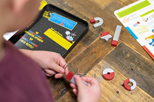 TS Shure by Bendon Educational Magnetic Science Experiment Learning Tin with 8 Magnets and 5 Paper Clips 50521 - style: Magnetic Science Set